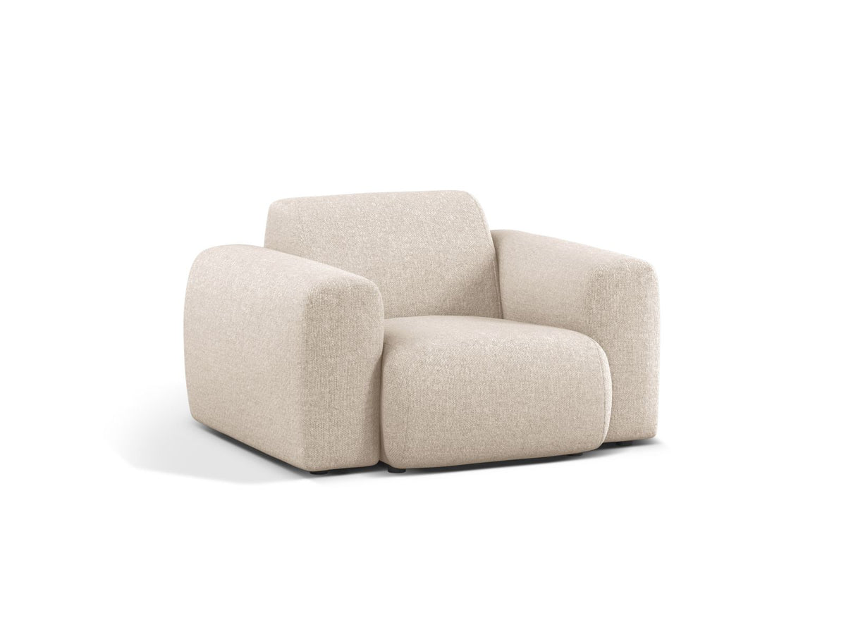 1-Sitzer Sessel Molino in Light Beige-Eden präsentiert im Onlineshop von KAQTU Design AG. Sessel ist von Micadoni