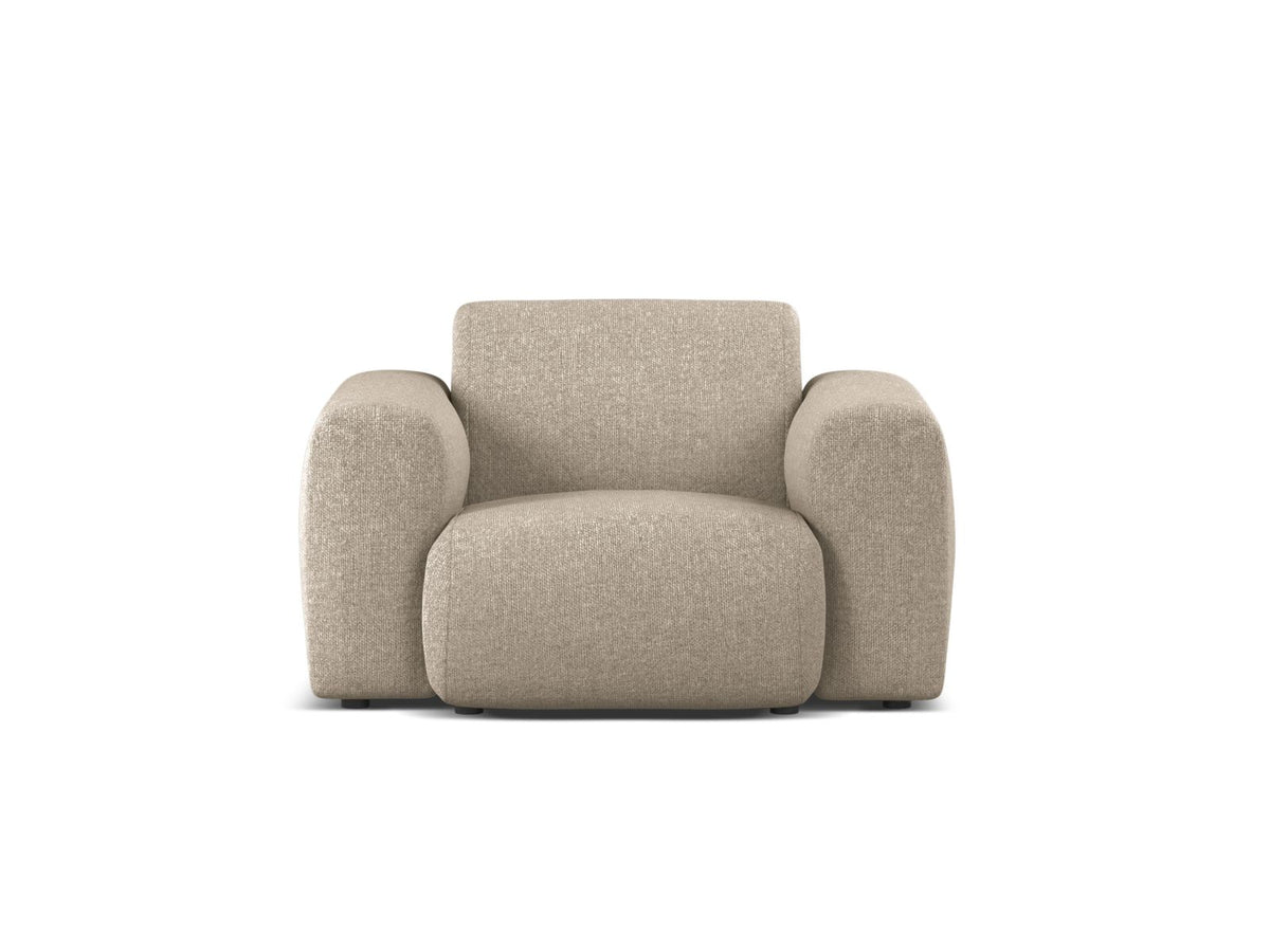 1-Sitzer Sessel Molino in Dark Beige-Eden präsentiert im Onlineshop von KAQTU Design AG. Sessel ist von Micadoni