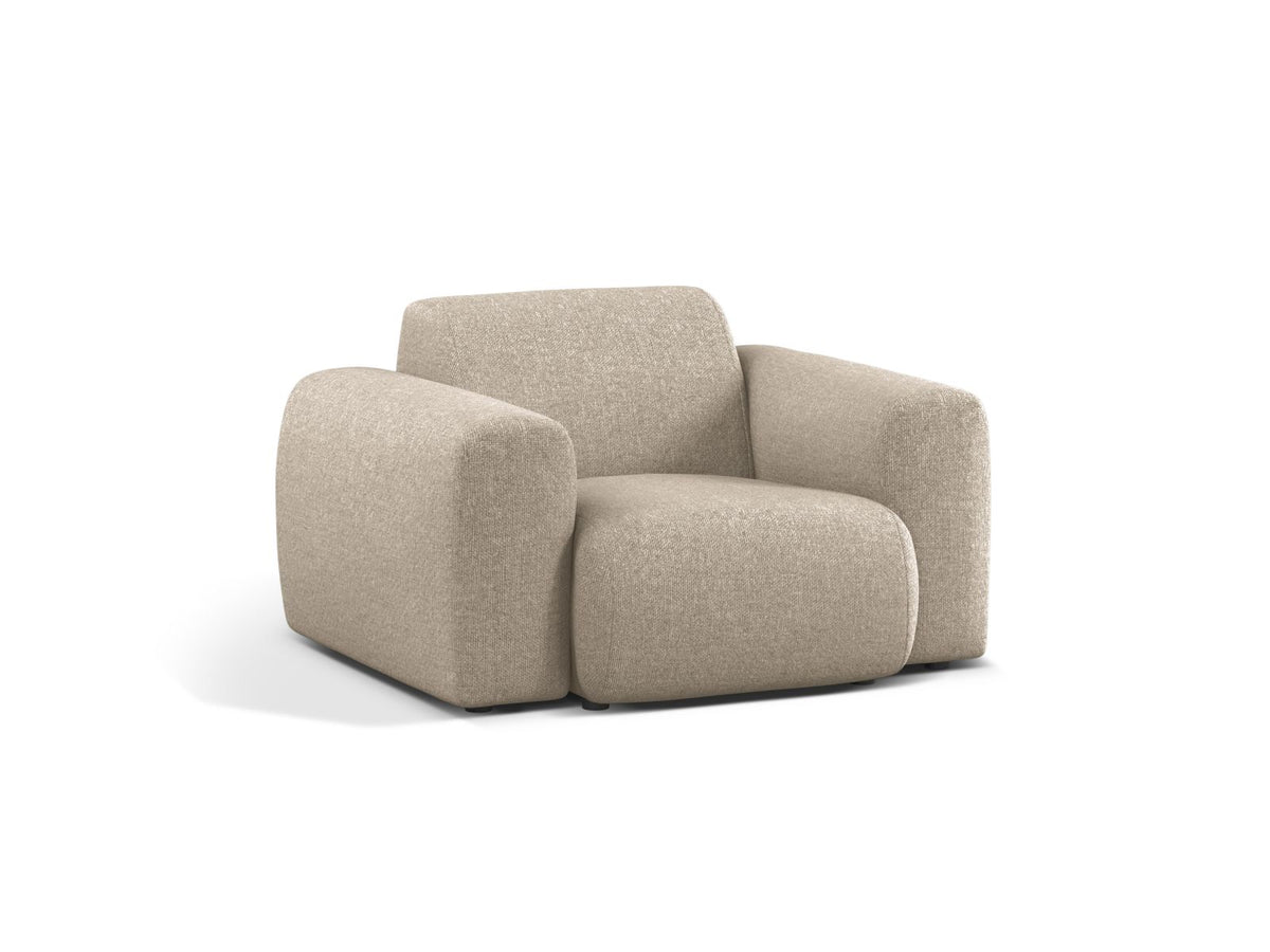 1-Sitzer Sessel Molino in Dark Beige-Eden präsentiert im Onlineshop von KAQTU Design AG. Sessel ist von Micadoni