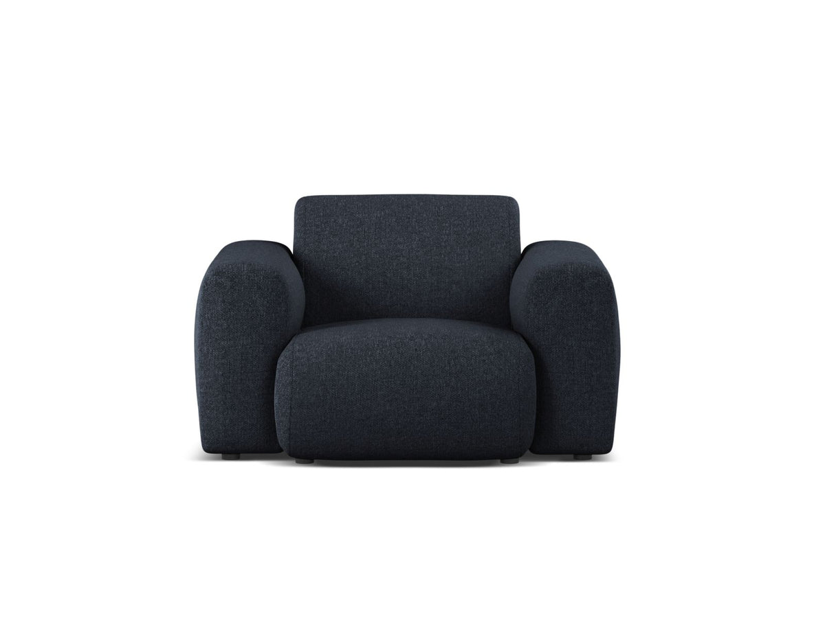 1-Sitzer Sessel Molino in Navy Blue-Eden präsentiert im Onlineshop von KAQTU Design AG. Sessel ist von Micadoni