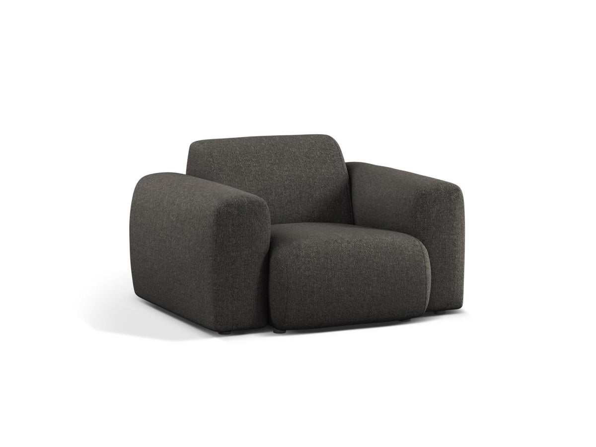 1-Sitzer Sessel Molino in Dark Grey-Eden präsentiert im Onlineshop von KAQTU Design AG. Sessel ist von Micadoni