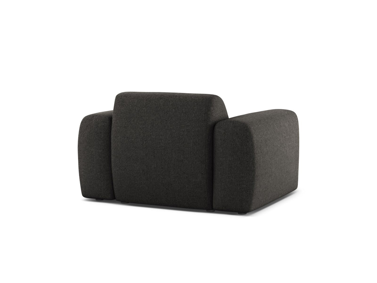 Eleganter 1-Sitzer Sessel Molino in zeitlosem Dunkelgrau, ideal für stilvolle Wohnräume und entspannte Momente.