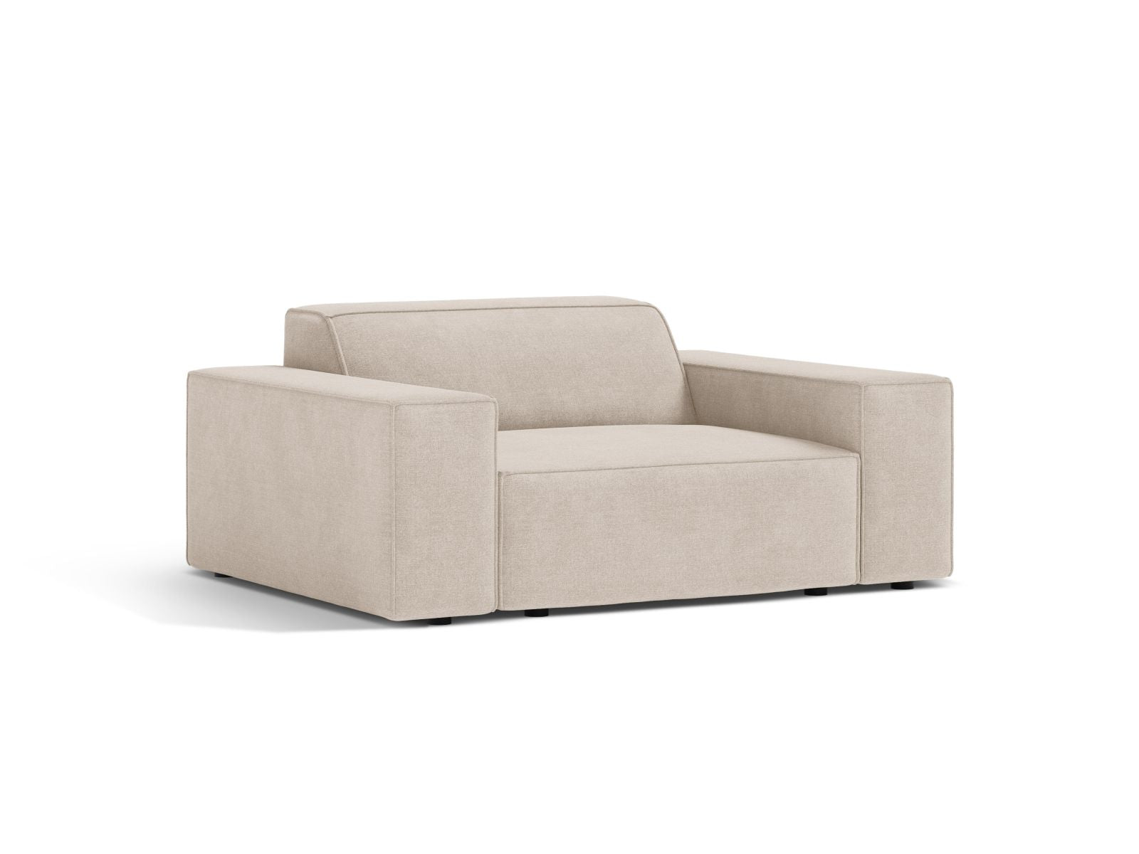 Eleganter 1-Sitzer Sessel Jodie in stilvollem Beige-Liberty, ideal für moderne Wohnräume, von Micadoni.