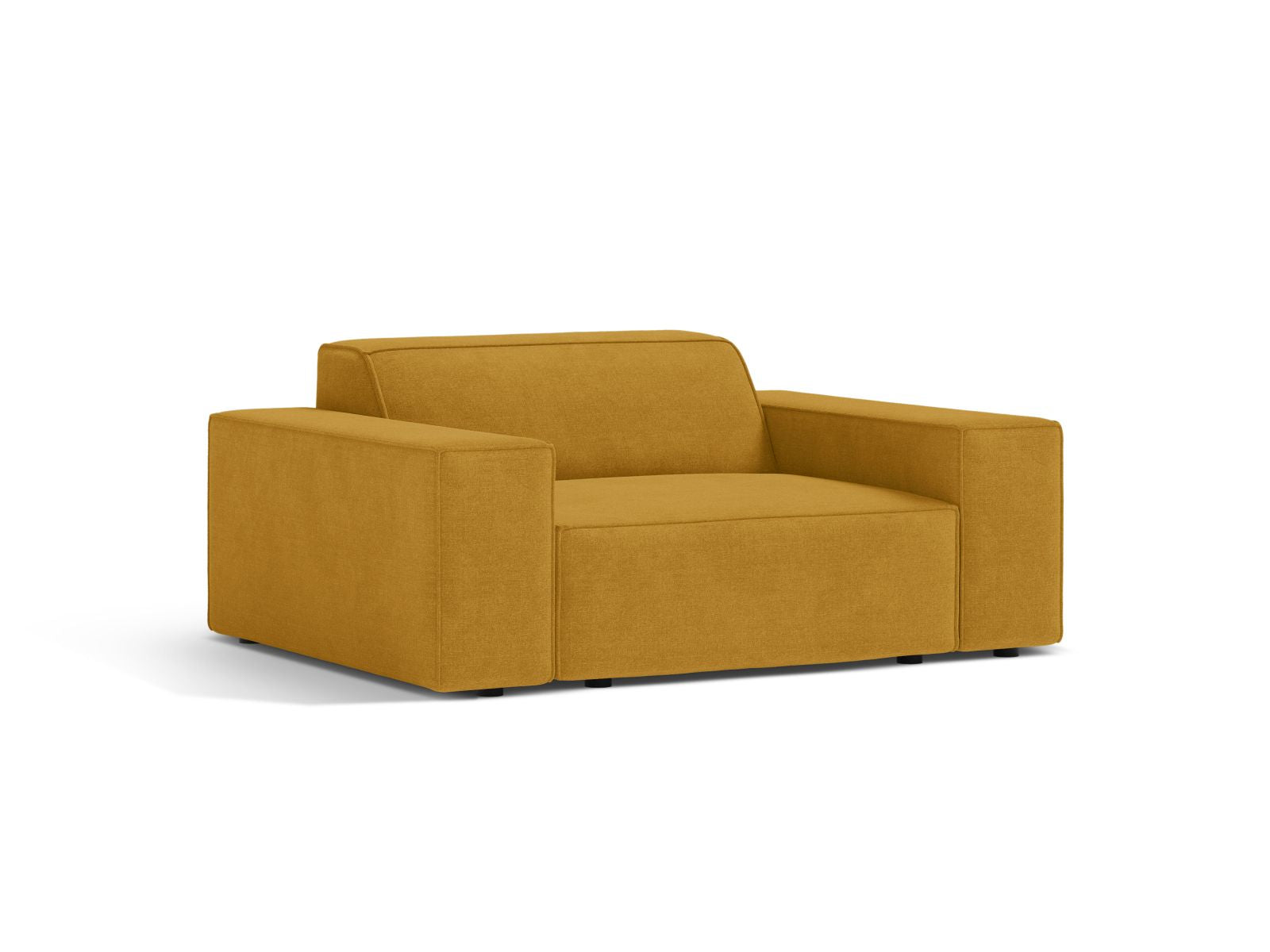 Eleganter 1-Sitzer Sessel Jodie in strahlendem Gelb, ideal für stilvolle Wohnräume, von Micadoni, präsentiert von KAQTU Design AG.