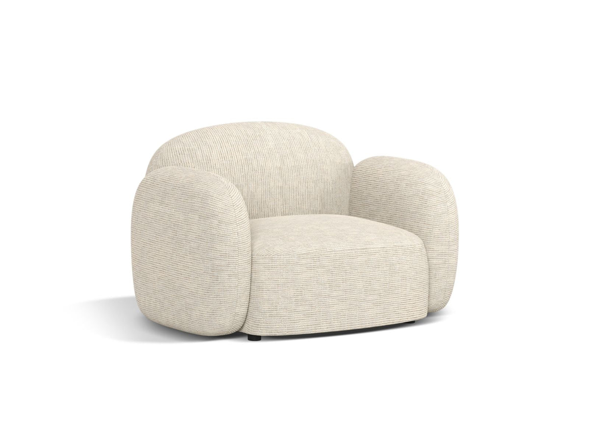 1-Sitzer Sessel Blair in Light Beige-Baltimore präsentiert im Onlineshop von KAQTU Design AG. Sessel ist von Micadoni