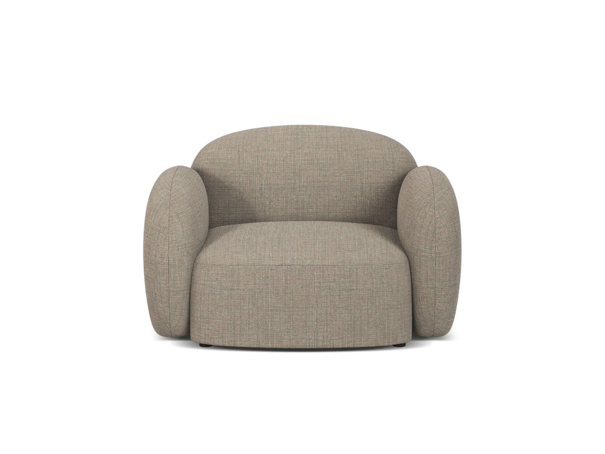 1-Sitzer Sessel Blair in Grey Brown Melange-Baltimore präsentiert im Onlineshop von KAQTU Design AG. Sessel ist von Micadoni