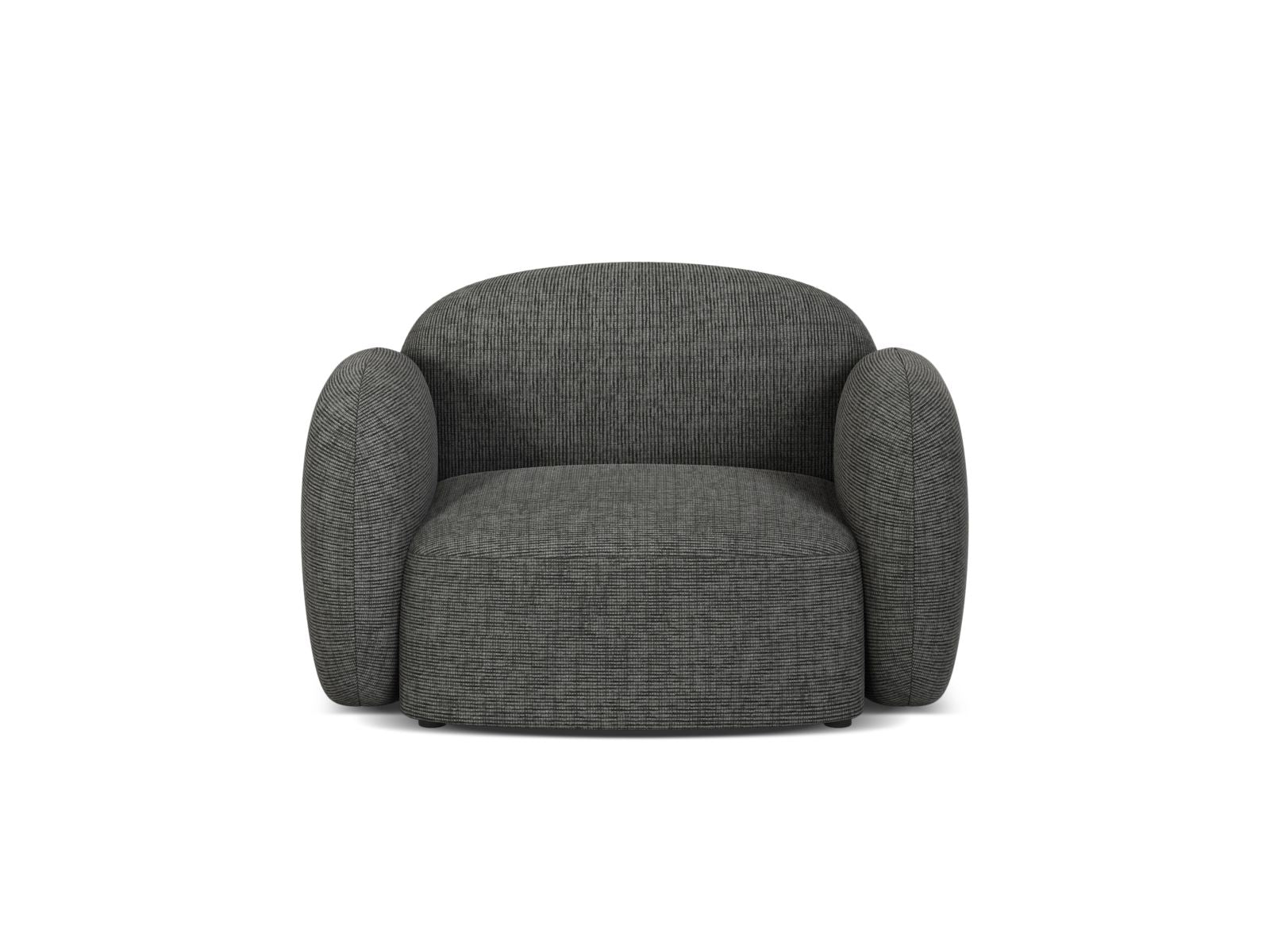 1-Sitzer Sessel Blair in Grey Melange-Baltimore präsentiert im Onlineshop von KAQTU Design AG. Sessel ist von Micadoni