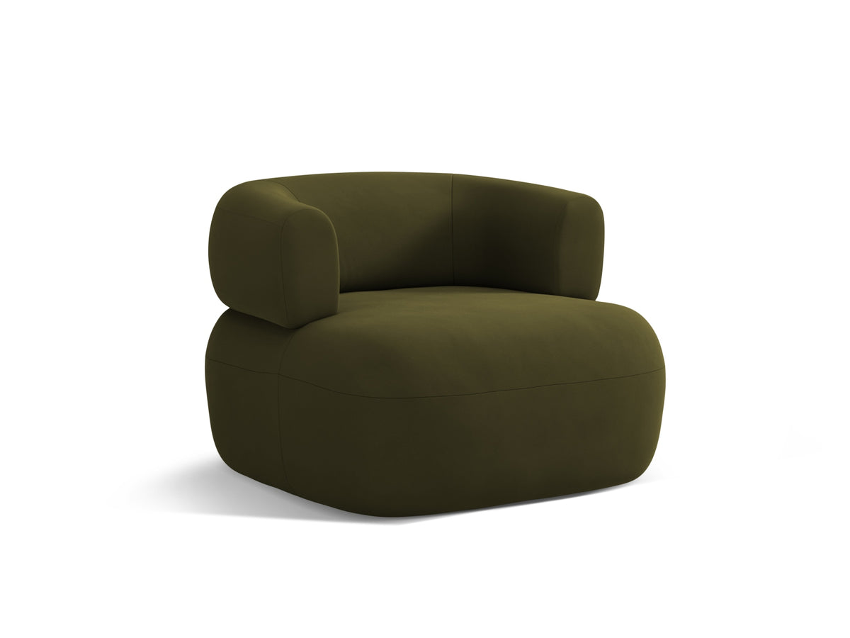 Jenny Velour Sessel 1 Sitz in Green-Salvador präsentiert im Onlineshop von KAQTU Design AG. Sessel ist von Micadoni