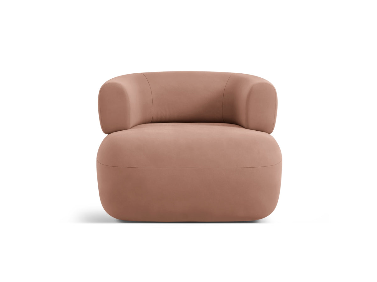 Jenny Velour Sessel 1 Sitz in Terracotta-Salvador präsentiert im Onlineshop von KAQTU Design AG. Sessel ist von Micadoni