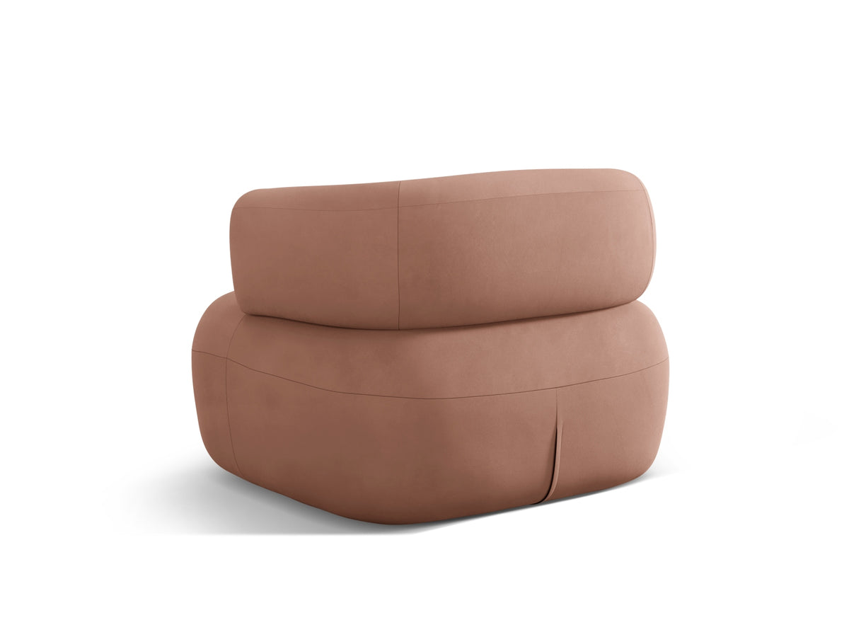 Jenny Velour Sessel 1 Sitz in Terracotta-Salvador präsentiert im Onlineshop von KAQTU Design AG. Sessel ist von Micadoni