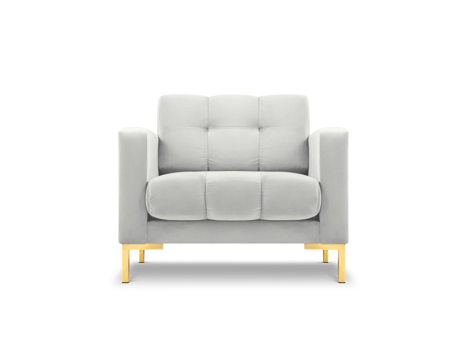Mamaia Velour Sessel 1 Sitz in Silver/Gold präsentiert im Onlineshop von KAQTU Design AG. Sessel ist von Micadoni