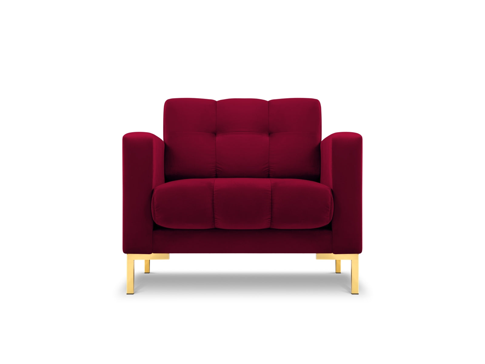 Mamaia Velour Sessel 1 Sitz in Red/Gold präsentiert im Onlineshop von KAQTU Design AG. Sessel ist von Micadoni