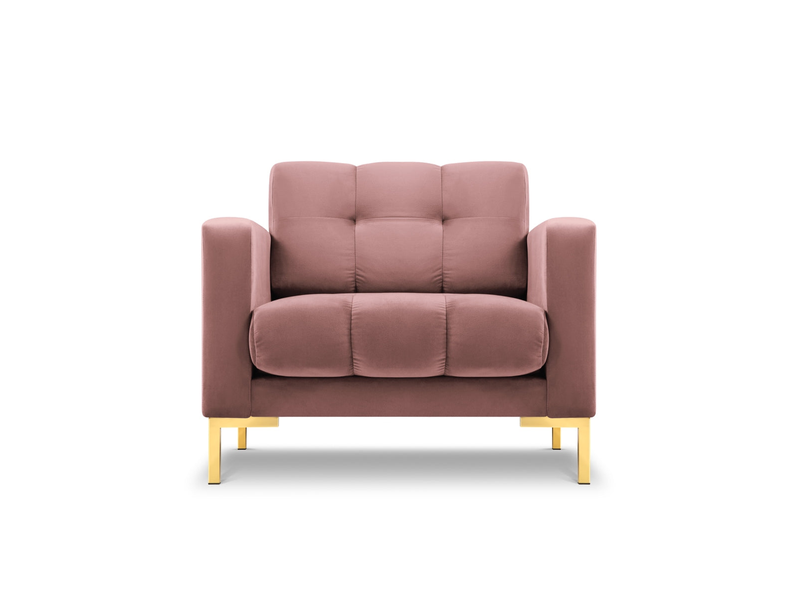 Mamaia Velour Sessel 1 Sitz in Pink/Gold präsentiert im Onlineshop von KAQTU Design AG. Sessel ist von Micadoni