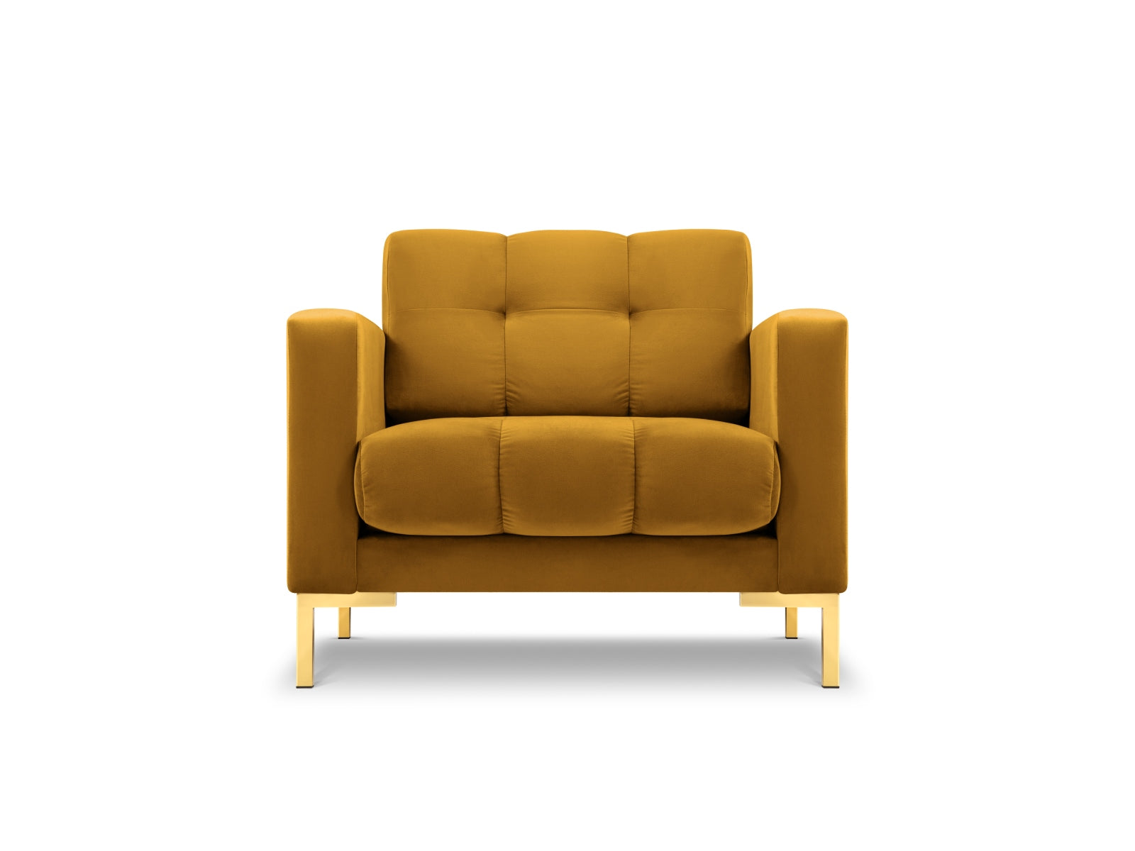 Mamaia Velour Sessel 1 Sitz in Yellow/Gold präsentiert im Onlineshop von KAQTU Design AG. Sessel ist von Micadoni