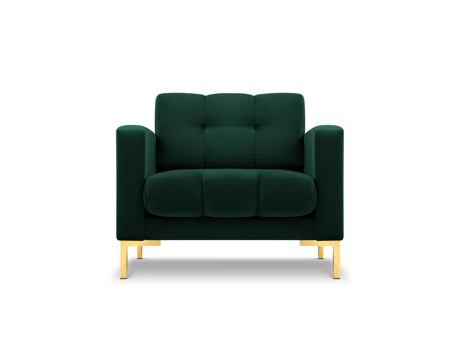 Mamaia Velour Sessel 1 Sitz in Bottle Green/Gold präsentiert im Onlineshop von KAQTU Design AG. Sessel ist von Micadoni