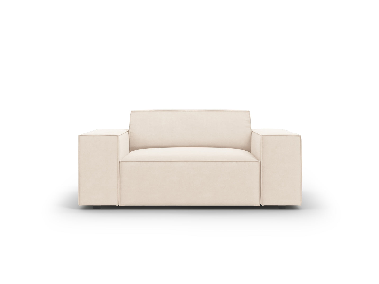 Jodie Velour Sessel 1 Sitz in Light Beige präsentiert im Onlineshop von KAQTU Design AG. Sessel ist von Micadoni