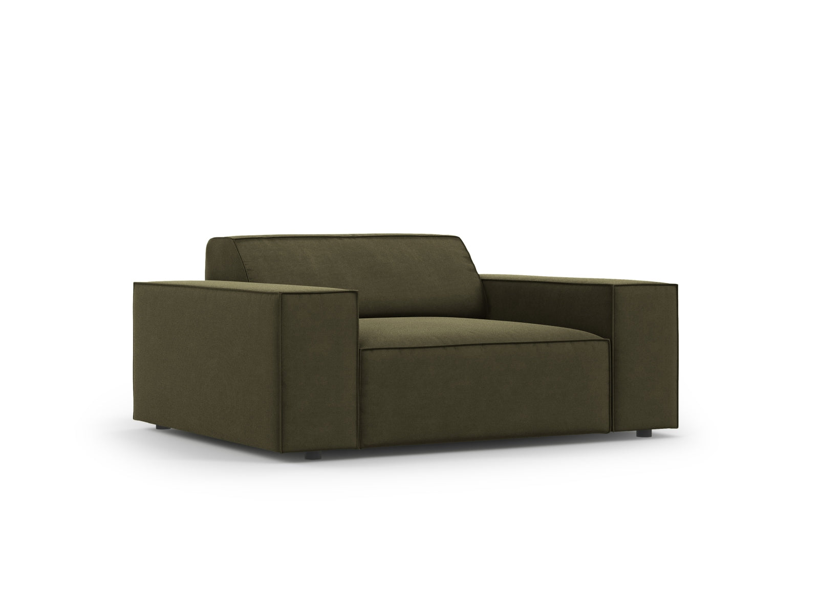 Eleganter Jodie Velour Sessel in stilvollem Green-Bluvel, ideal für moderne Wohnräume. Hochwertige Verarbeitung von Micadoni.