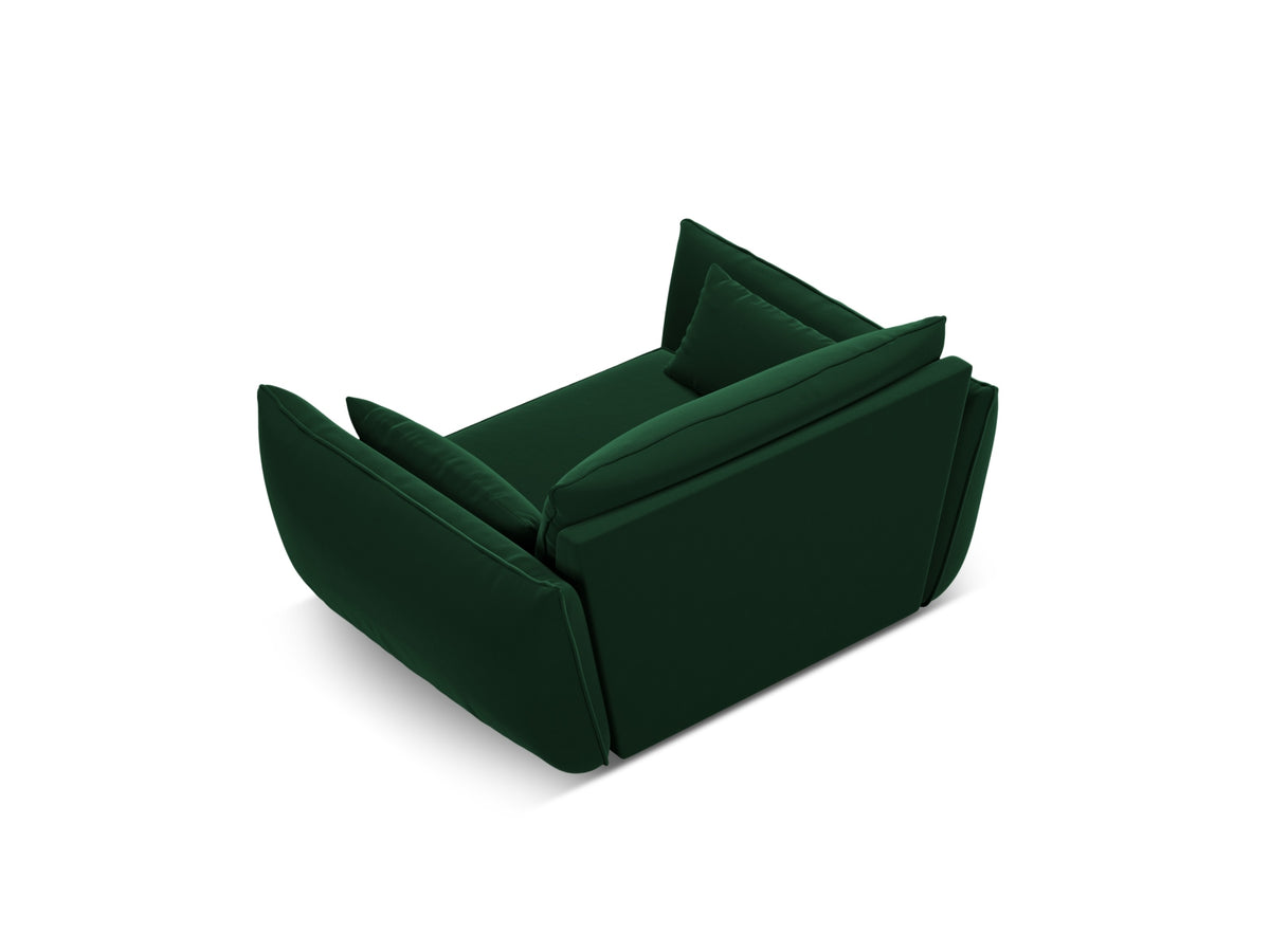 Kaelle Velour Sessel 1 Sitz in Bottle Green-Bluvel präsentiert im Onlineshop von KAQTU Design AG. Sessel ist von Micadoni