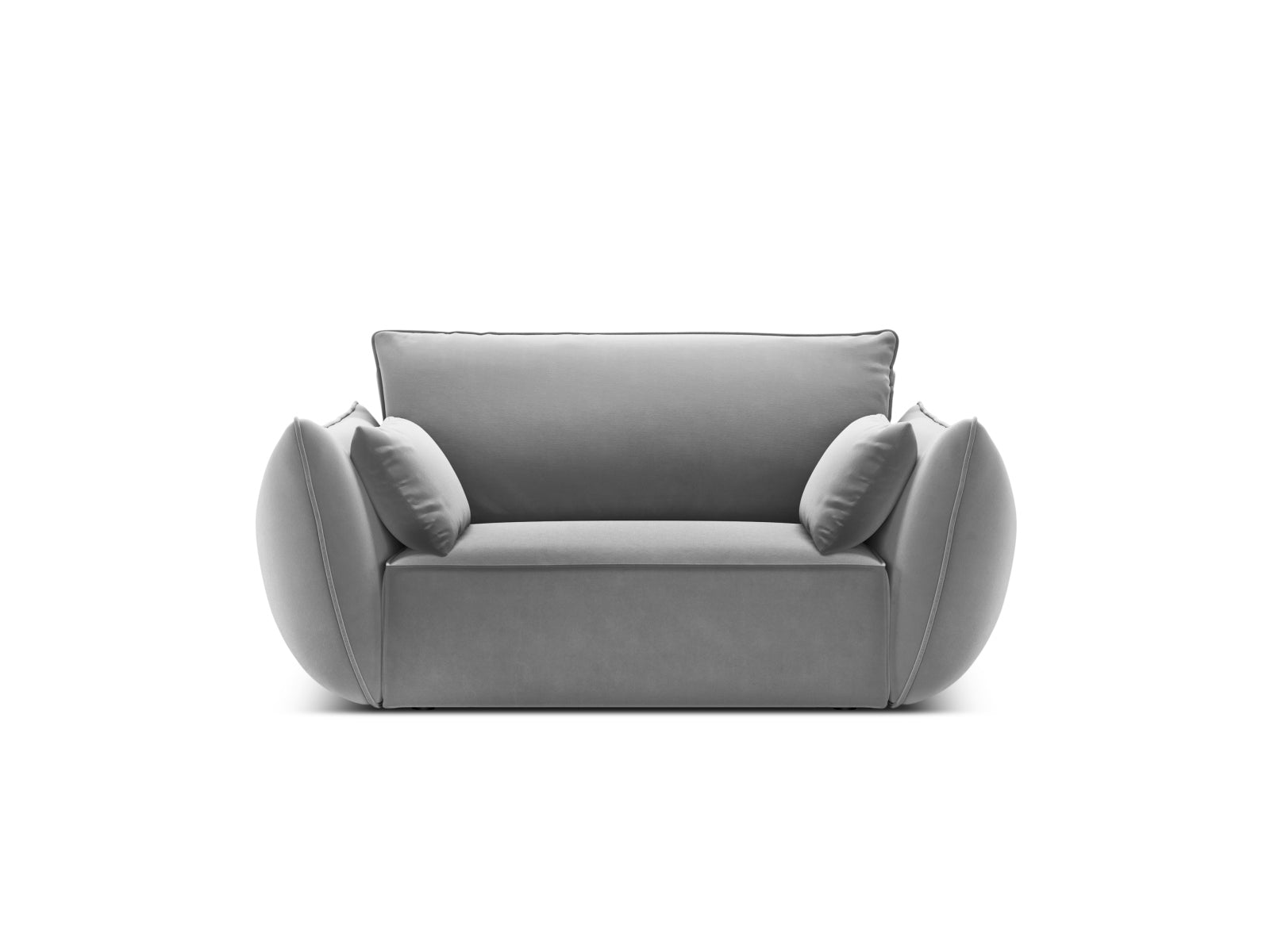 Kaelle Velour Sessel 1 Sitz in Grey präsentiert im Onlineshop von KAQTU Design AG. Sessel ist von Micadoni