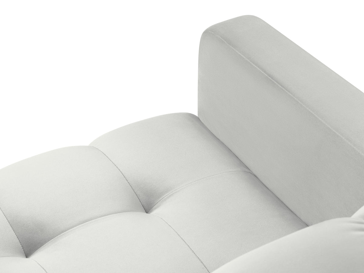 Mamaia Velour Sessel 1 Sitz in Silver/Schwarz-Bluvel präsentiert im Onlineshop von KAQTU Design AG. Sessel ist von Micadoni