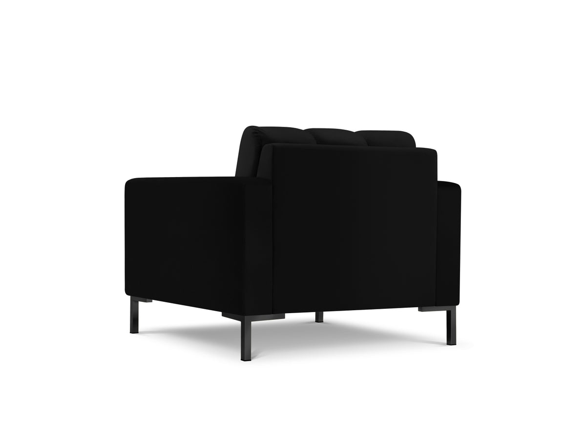 Mamaia Velour Sessel 1 Sitz in Black/Schwarz-Bluvel präsentiert im Onlineshop von KAQTU Design AG. Sessel ist von Micadoni