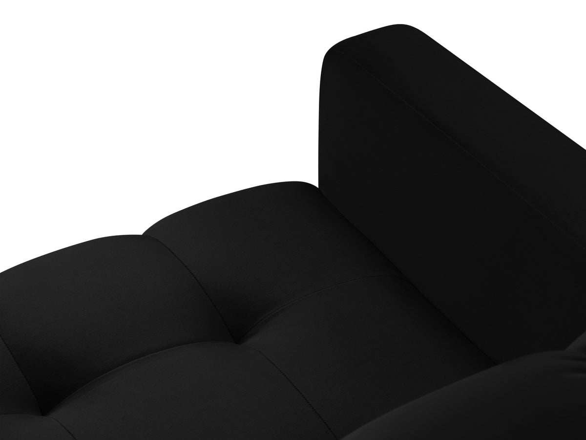 Mamaia Velour Sessel 1 Sitz in Black/Schwarz-Bluvel präsentiert im Onlineshop von KAQTU Design AG. Sessel ist von Micadoni