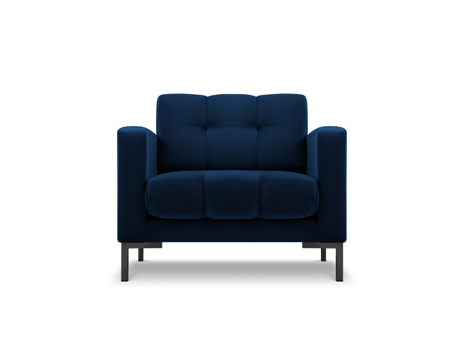 Mamaia Velour Sessel 1 Sitz in Royal Blue/Schwarz präsentiert im Onlineshop von KAQTU Design AG. Sessel ist von Micadoni