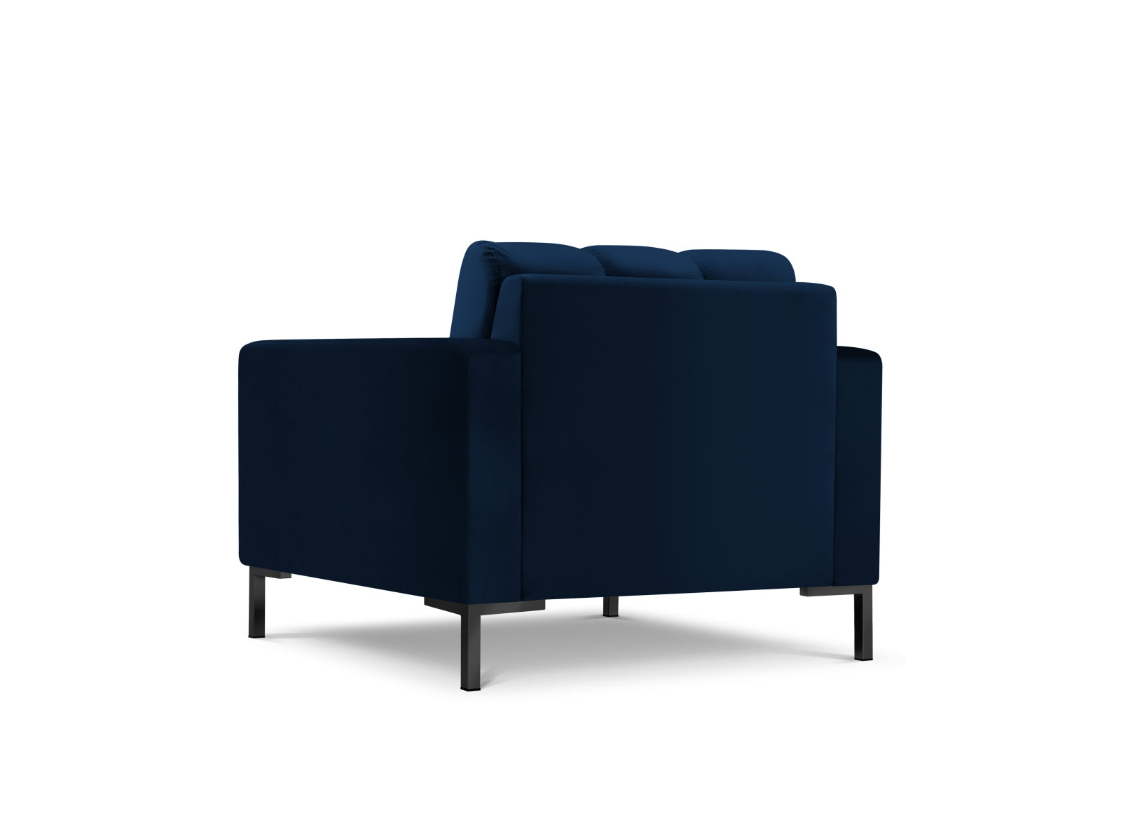 Mamaia Velour Sessel 1 Sitz in Royal Blue/Schwarz-Bluvel präsentiert im Onlineshop von KAQTU Design AG. Sessel ist von Micadoni