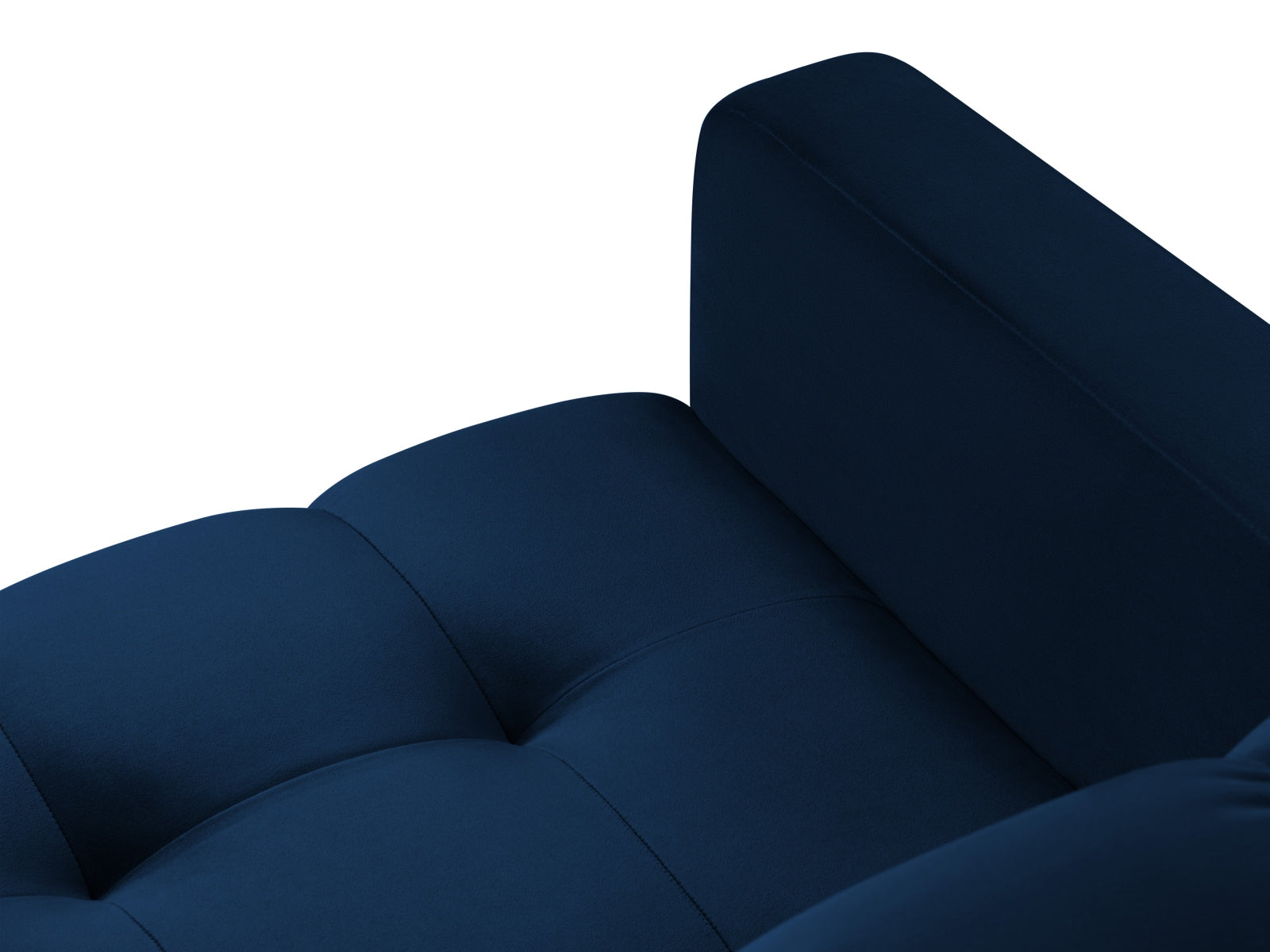 Mamaia Velour Sessel 1 Sitz in Royal Blue/Schwarz-Bluvel präsentiert im Onlineshop von KAQTU Design AG. Sessel ist von Micadoni
