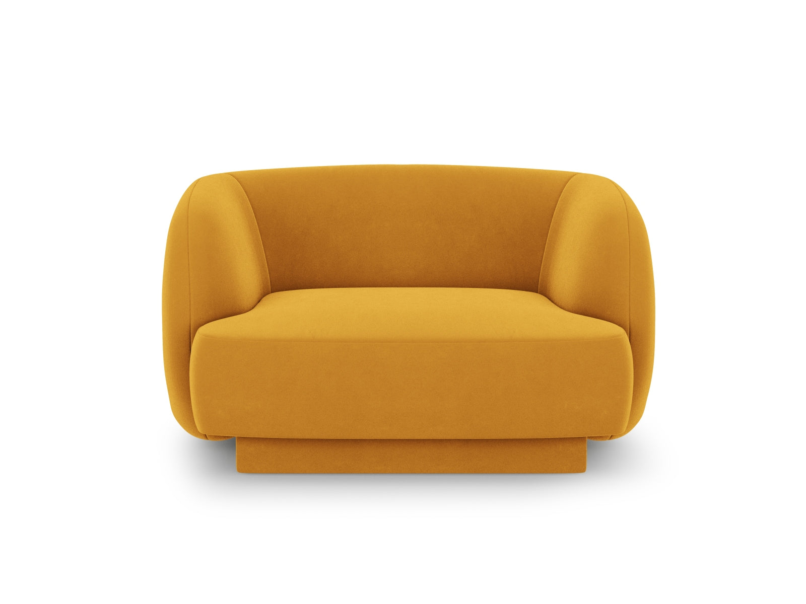 Miley Velour Sessel 1 Sitz in Yellow präsentiert im Onlineshop von KAQTU Design AG. Sessel ist von Micadoni