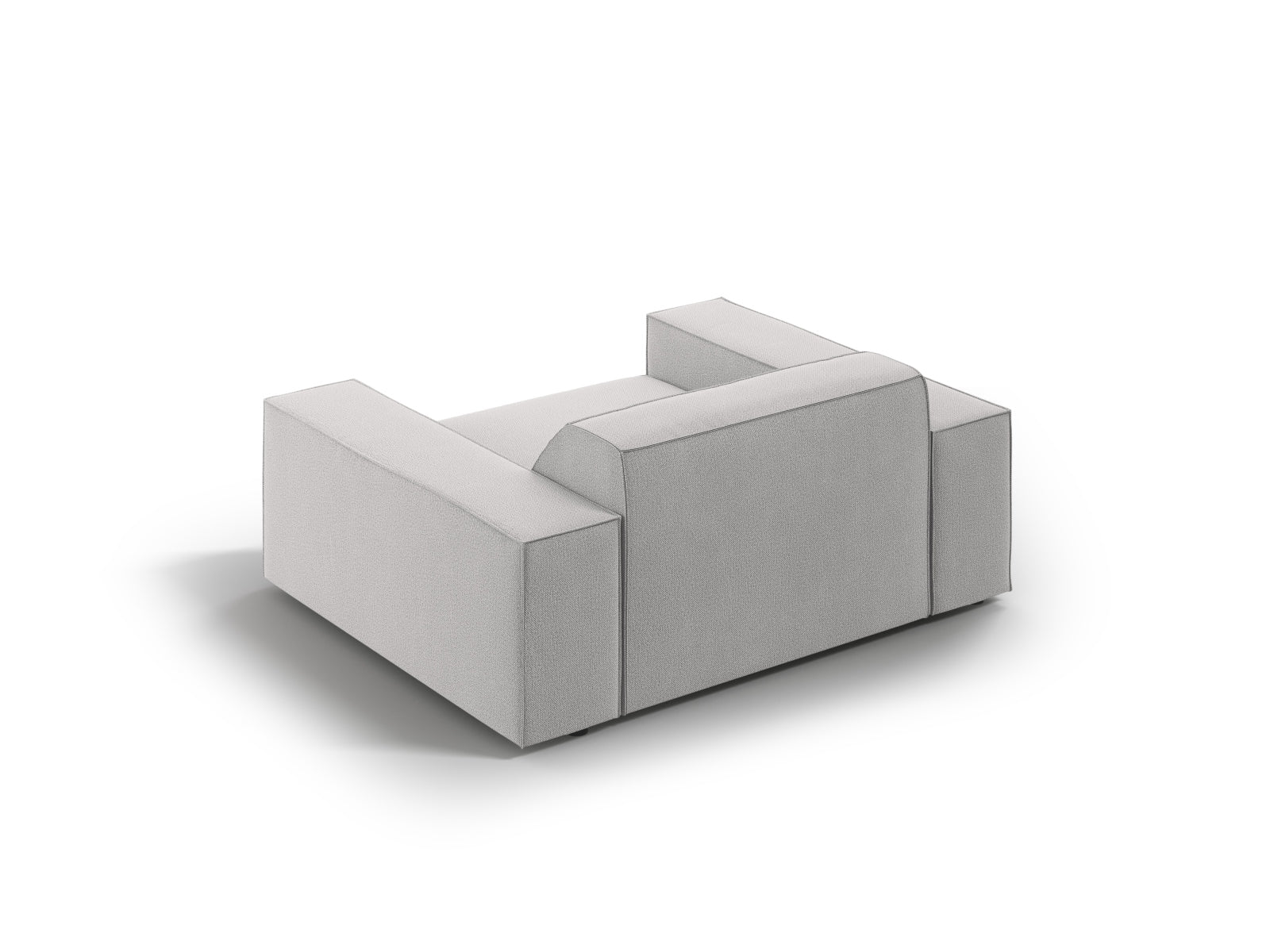 Eleganter Jodie Sessel in stilvollem Grau von Micadoni, ideal für entspannte Stunden. Bequeme Polsterung und modernes Design vereinen sich.