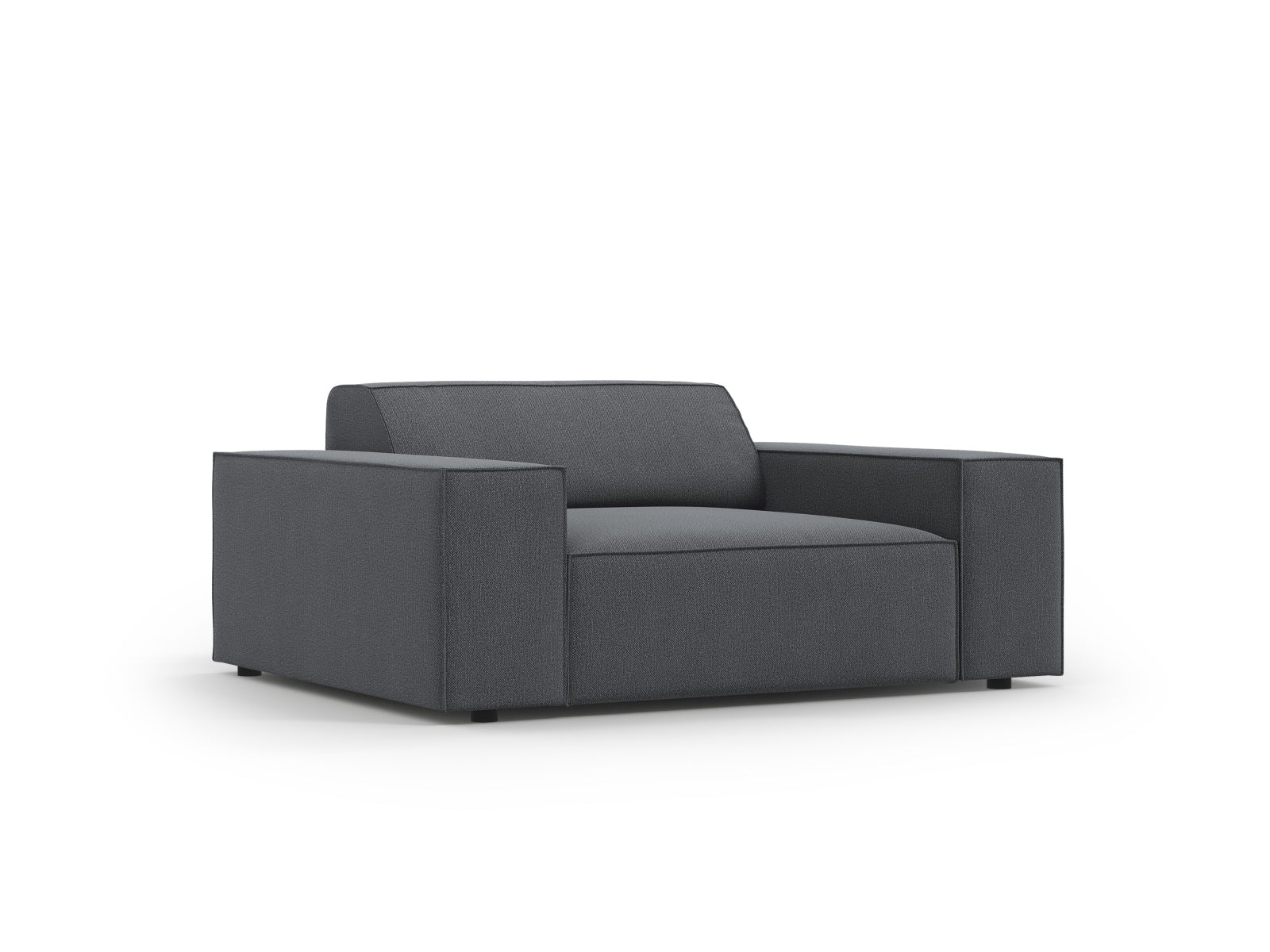Eleganter Jodie Sessel in Dunkelgrau von Micadoni, ideal für stilvolle Wohnräume. Bequeme Polsterung und modernes Design.