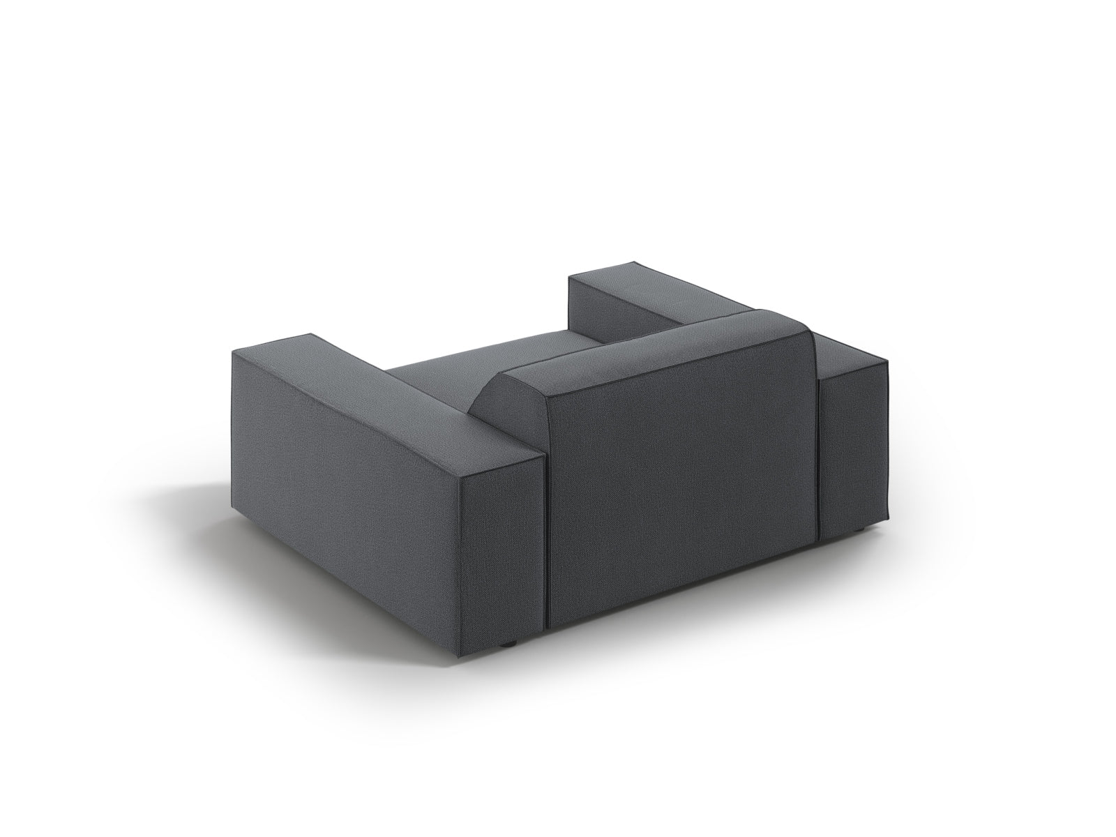 Eleganter Jodie Sessel von Micadoni in stilvollem Dunkelgrau, ideal für entspannte Stunden und moderne Wohnräume.