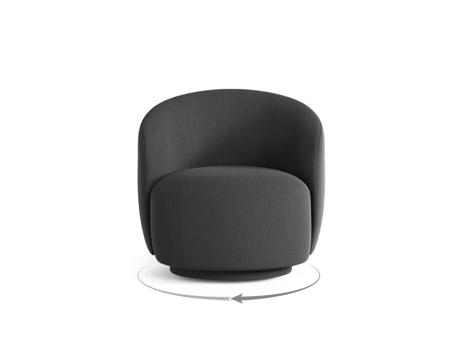 Drehsessel Letizia in Anthracite-Moly präsentiert im Onlineshop von KAQTU Design AG. Drehsessel ist von Micadoni