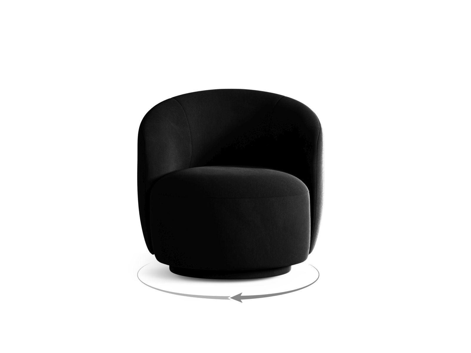 Drehsessel Letizia in Black-Casino präsentiert im Onlineshop von KAQTU Design AG. Drehsessel ist von Micadoni