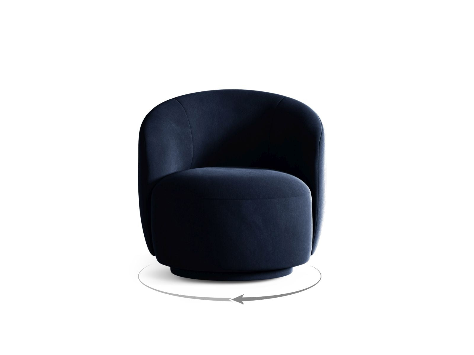 Drehsessel Letizia in Royal Blue-Casino präsentiert im Onlineshop von KAQTU Design AG. Drehsessel ist von Micadoni