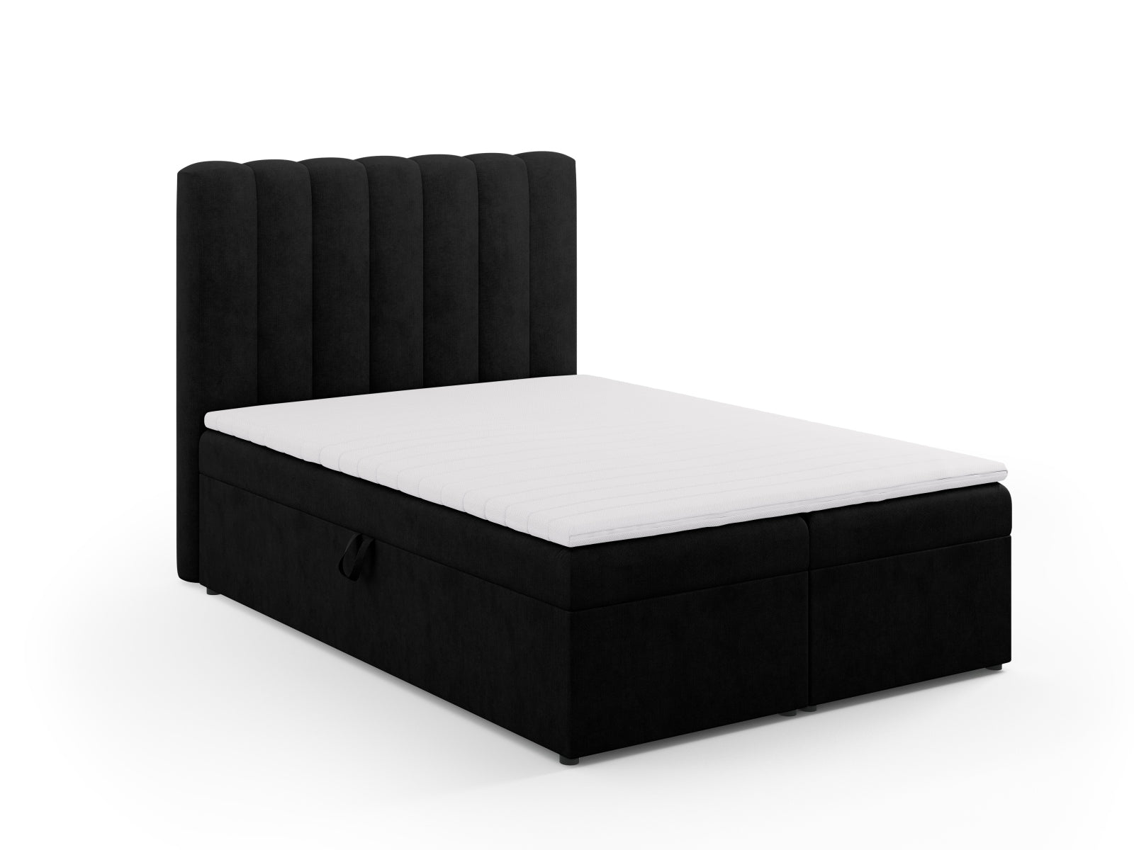 Erleben Sie ultimativen Schlafkomfort mit dem Kelp Boxspring Bett Set von Micadoni: elegantes Kopfteil, robuste Boxspring und luxuriöse Matratze mit Topper.