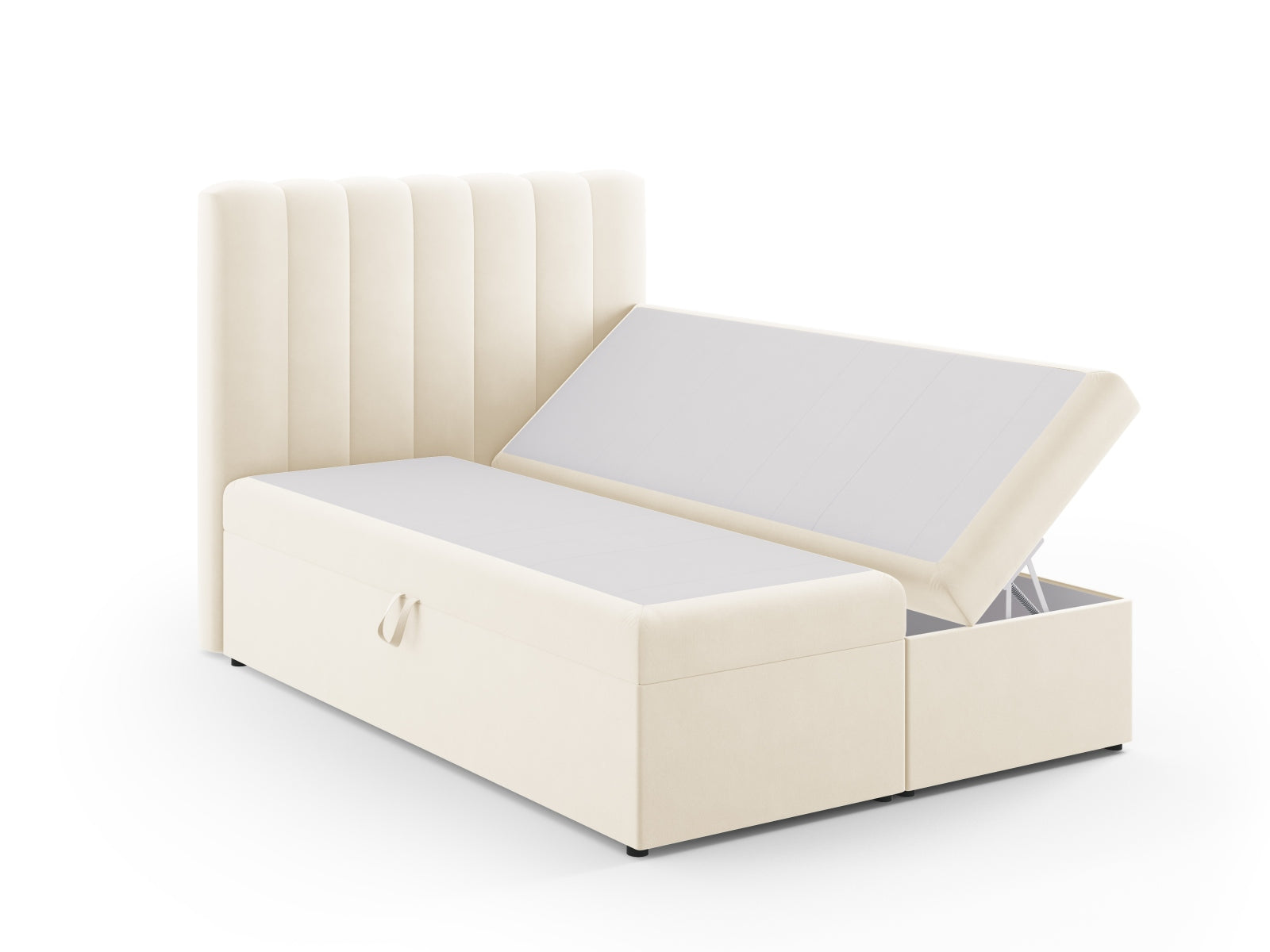 Erleben Sie das elegante Kelp Boxspring Bett Set von Micadoni – Kopfteil, Boxspring und Matratze vereinen Komfort und Stil für erholsame Nächte.