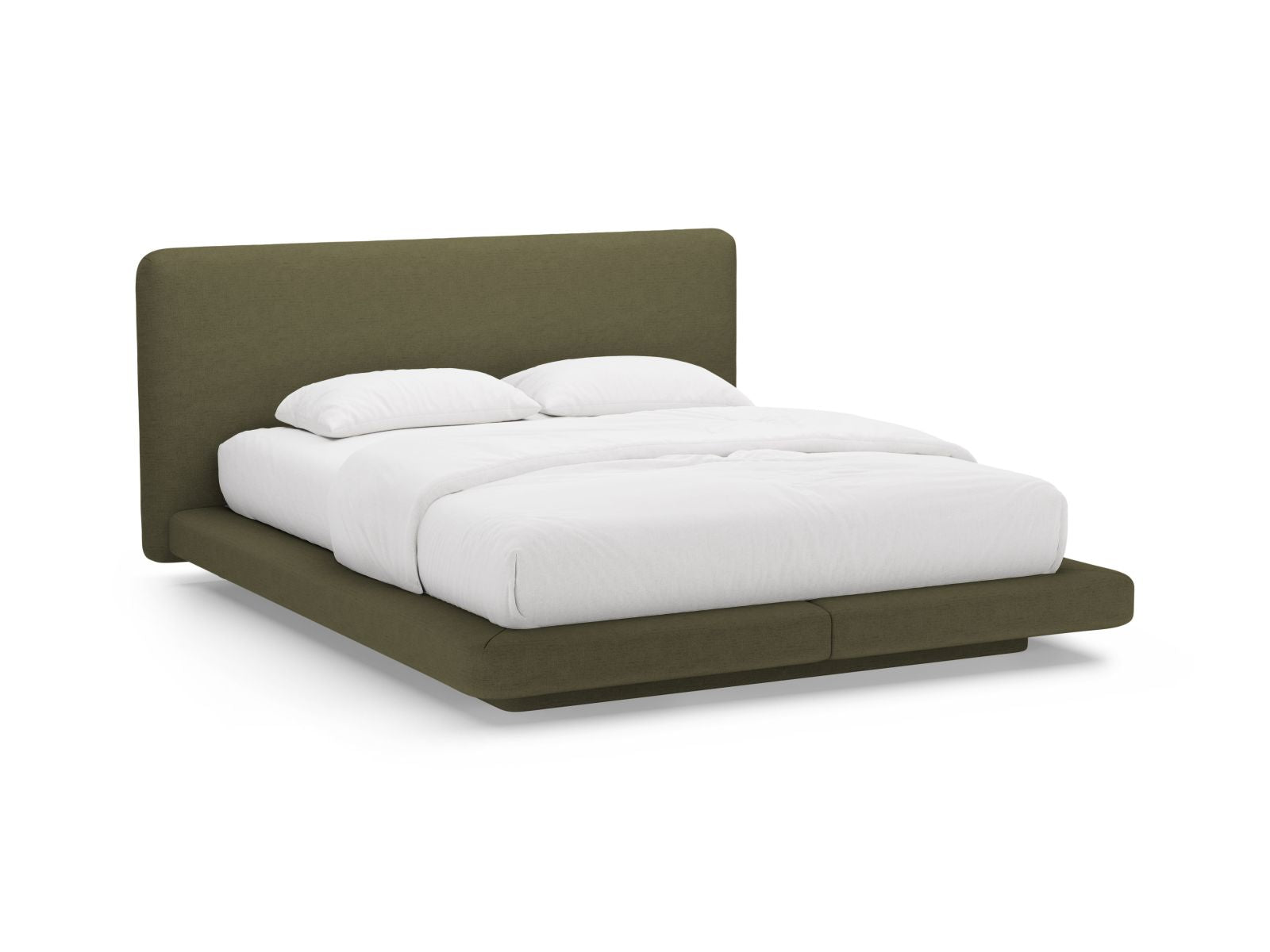 Linea Bett mit Kopfteil 180cm in Green-Moly präsentiert im Onlineshop von KAQTU Design AG. Bett ist von Micadoni