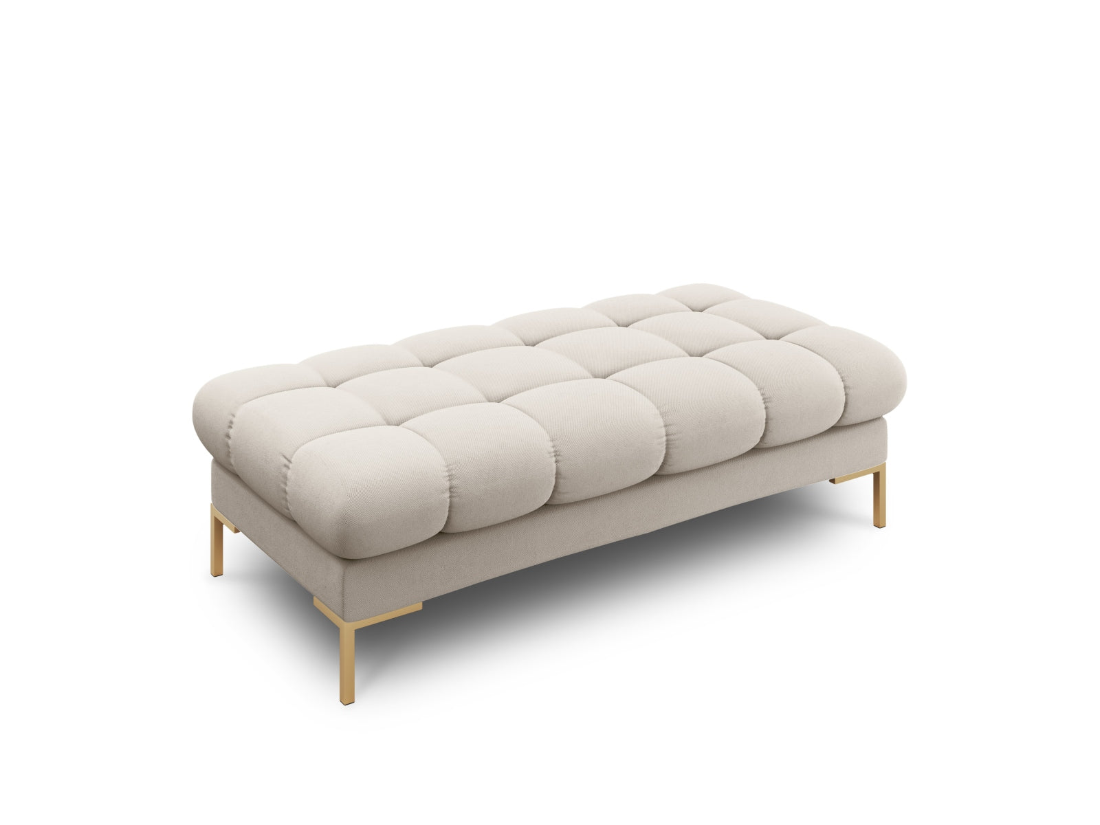 Mamaia Bank 2 Sitzer in Beige/Gold präsentiert im Onlineshop von KAQTU Design AG. Sitzbank ist von Micadoni