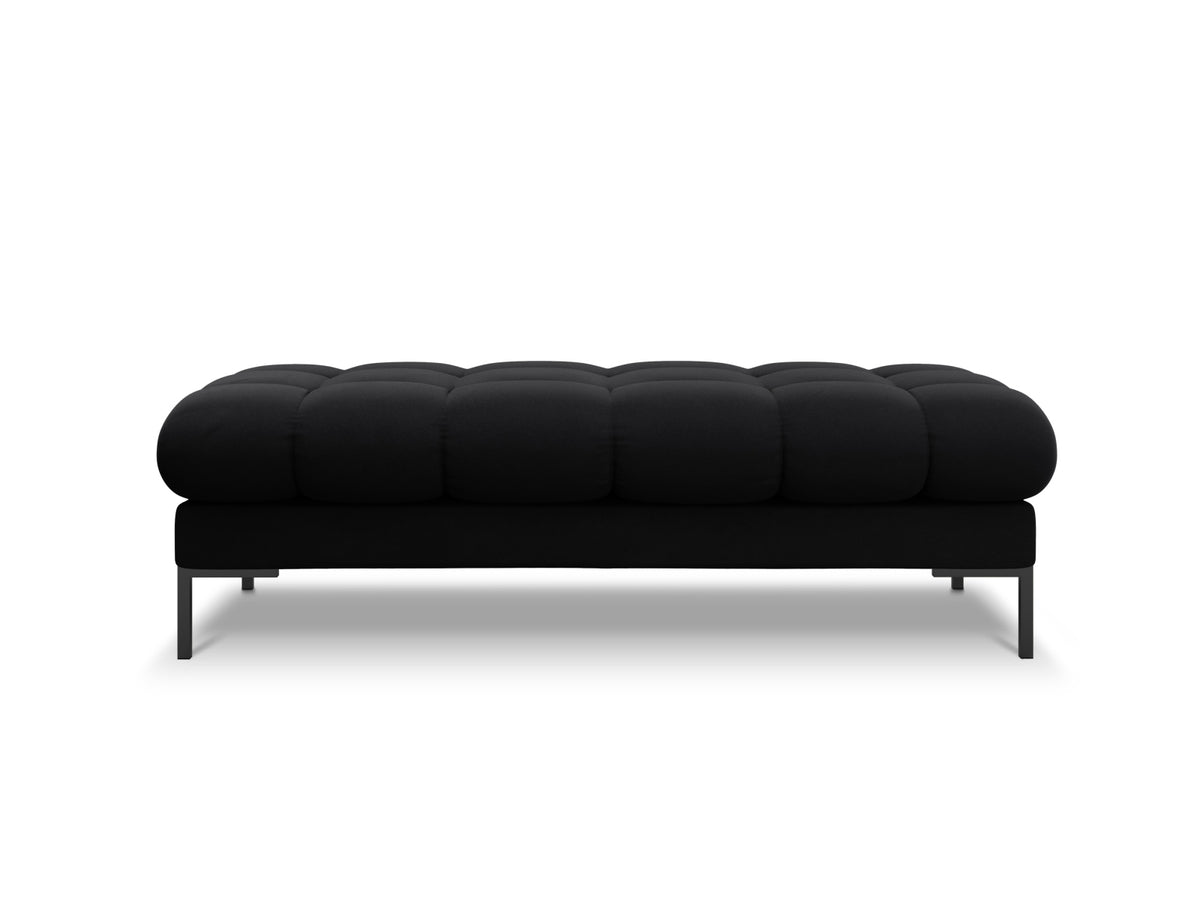 Mamaia Velour Bank 2 Sitzer in Black/Schwarz-Bluvel präsentiert im Onlineshop von KAQTU Design AG. Sitzbank ist von Micadoni