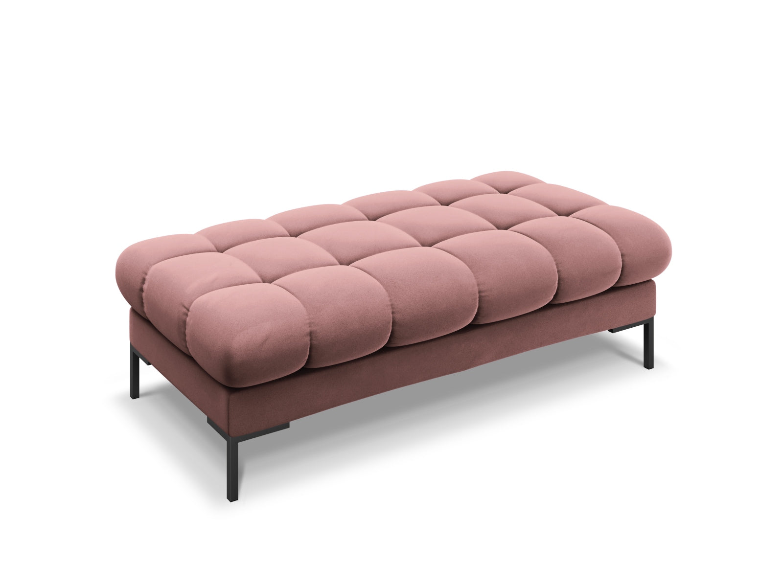 Mamaia Velour Bank 2 Sitzer in Pink/Schwarz-Bluvel präsentiert im Onlineshop von KAQTU Design AG. Sitzbank ist von Micadoni