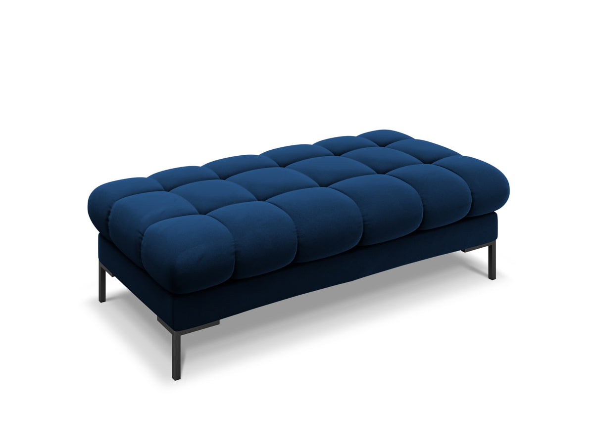 Mamaia Velour Bank 2 Sitzer in Royal Blue/Schwarz-Bluvel präsentiert im Onlineshop von KAQTU Design AG. Sitzbank ist von Micadoni