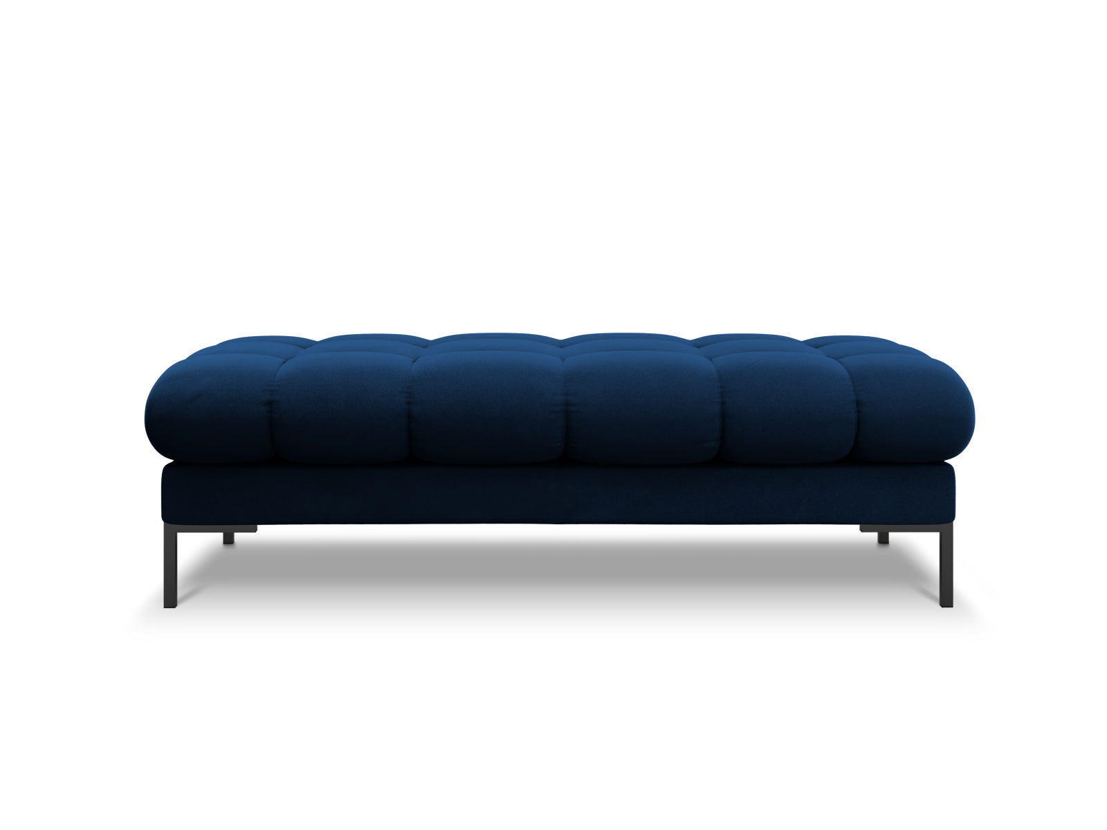 Mamaia Velour Bank 2 Sitzer in Royal Blue/Schwarz-Bluvel präsentiert im Onlineshop von KAQTU Design AG. Sitzbank ist von Micadoni