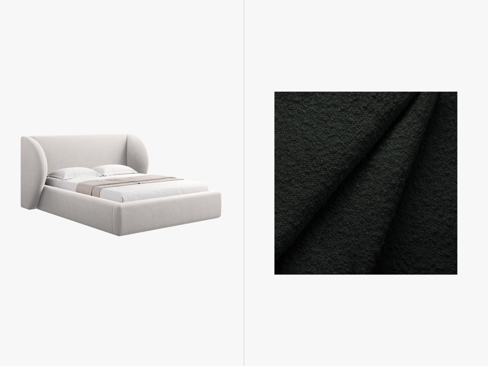 Miley Bett mit Stauraum und Headboard 140cm in Black-Baloo präsentiert im Onlineshop von KAQTU Design AG. Bett ist von Micadoni