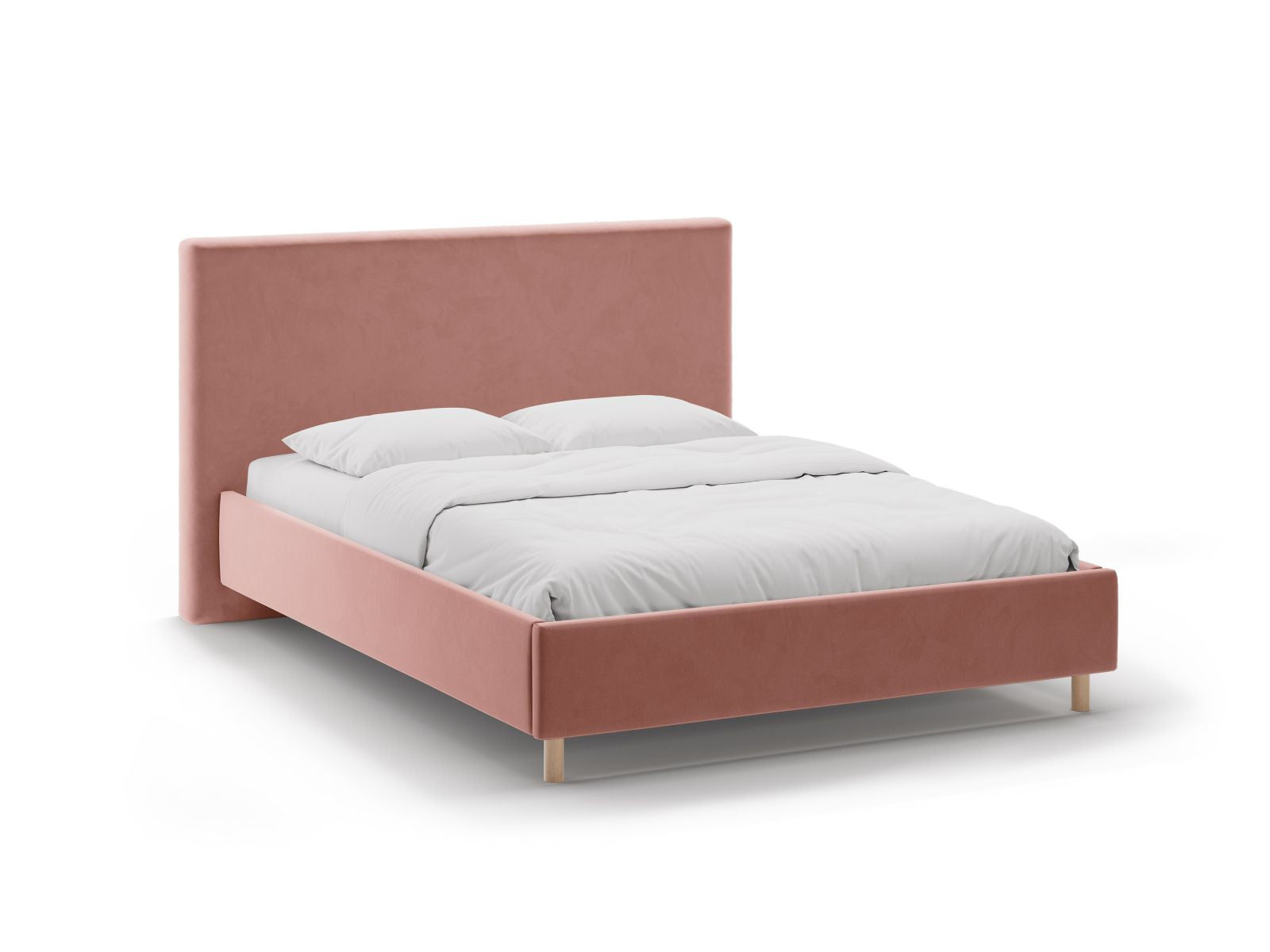 Eloise Bett mit Stauraum mit Kopfteil 140cm in Pink-Magic Velvet präsentiert im Onlineshop von KAQTU Design AG. Bett ist von Micadoni