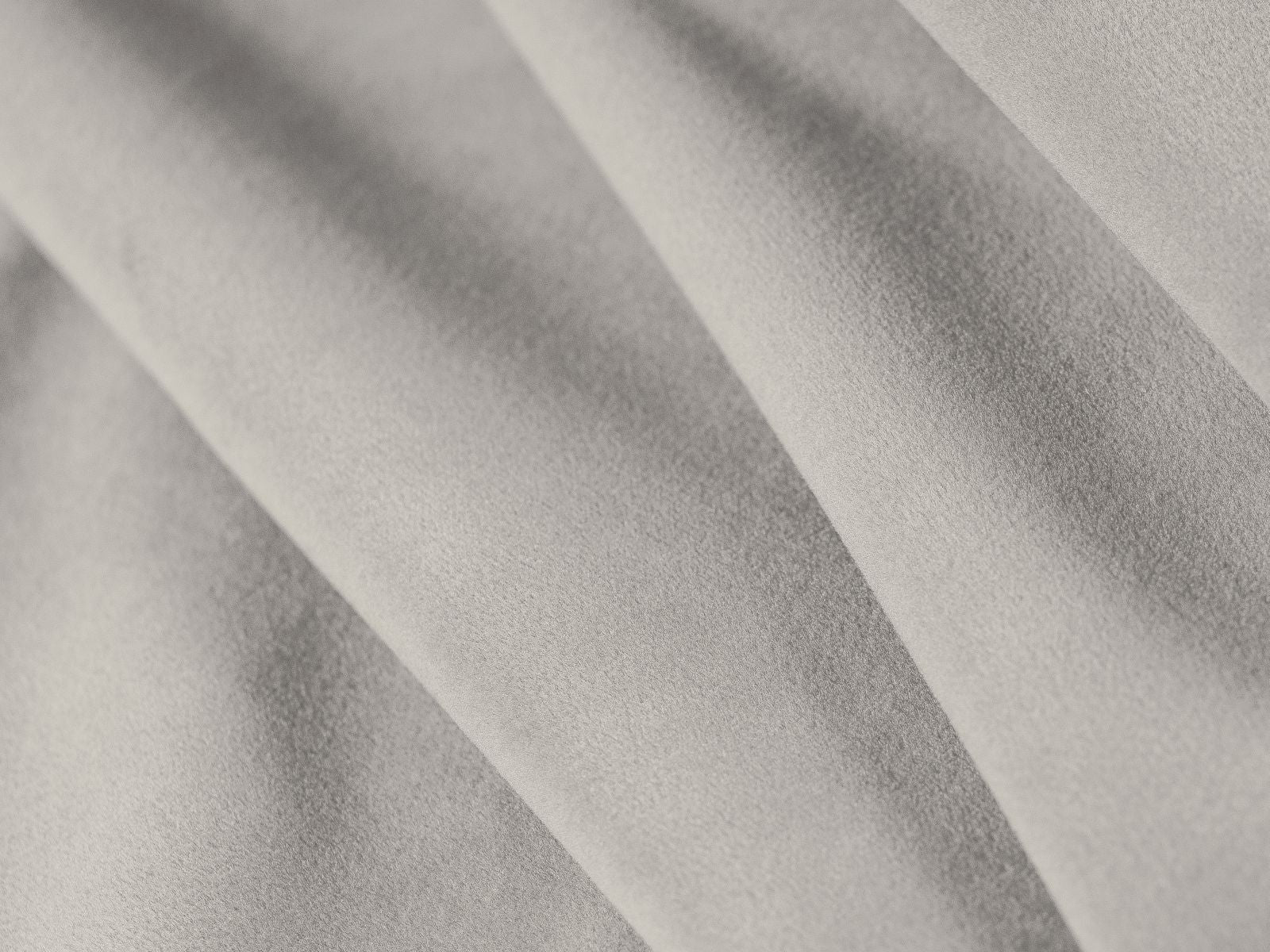 Elegantes Solange Bett in zartem Light Grey-Magic Velvet, 140 cm Kopfteil, ideal für stilvolle Schlafzimmer mit praktischem Stauraum.