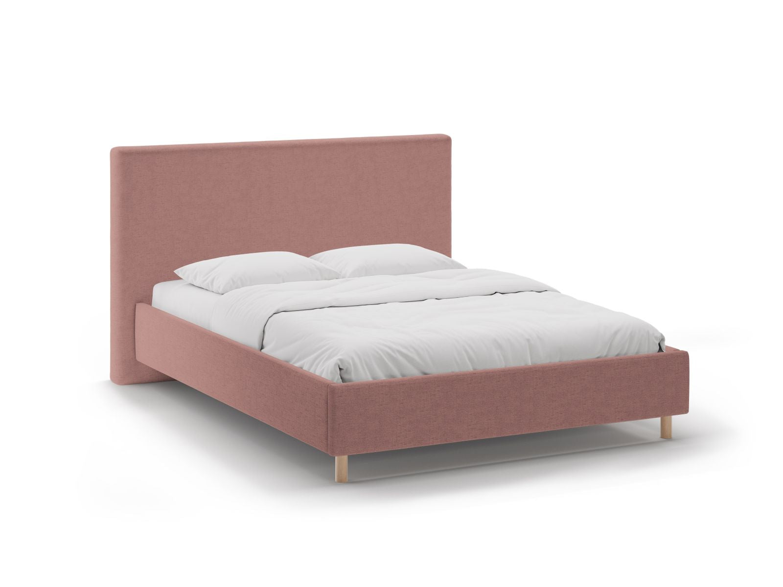 Eloise Bett mit Stauraum mit Kopfteil 140cm in Dark Pink-Moly präsentiert im Onlineshop von KAQTU Design AG. Bett ist von Micadoni