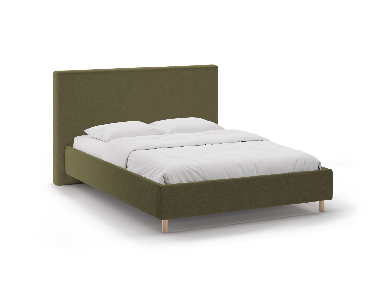 Eloise Bett mit Stauraum mit Kopfteil 140cm in Green-Moly präsentiert im Onlineshop von KAQTU Design AG. Bett ist von Micadoni