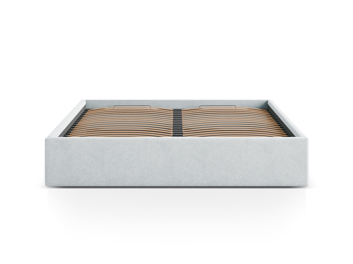Susan Bett mit Stauraum 140cm in Light Grey-Moly präsentiert im Onlineshop von KAQTU Design AG. Bett ist von Micadoni